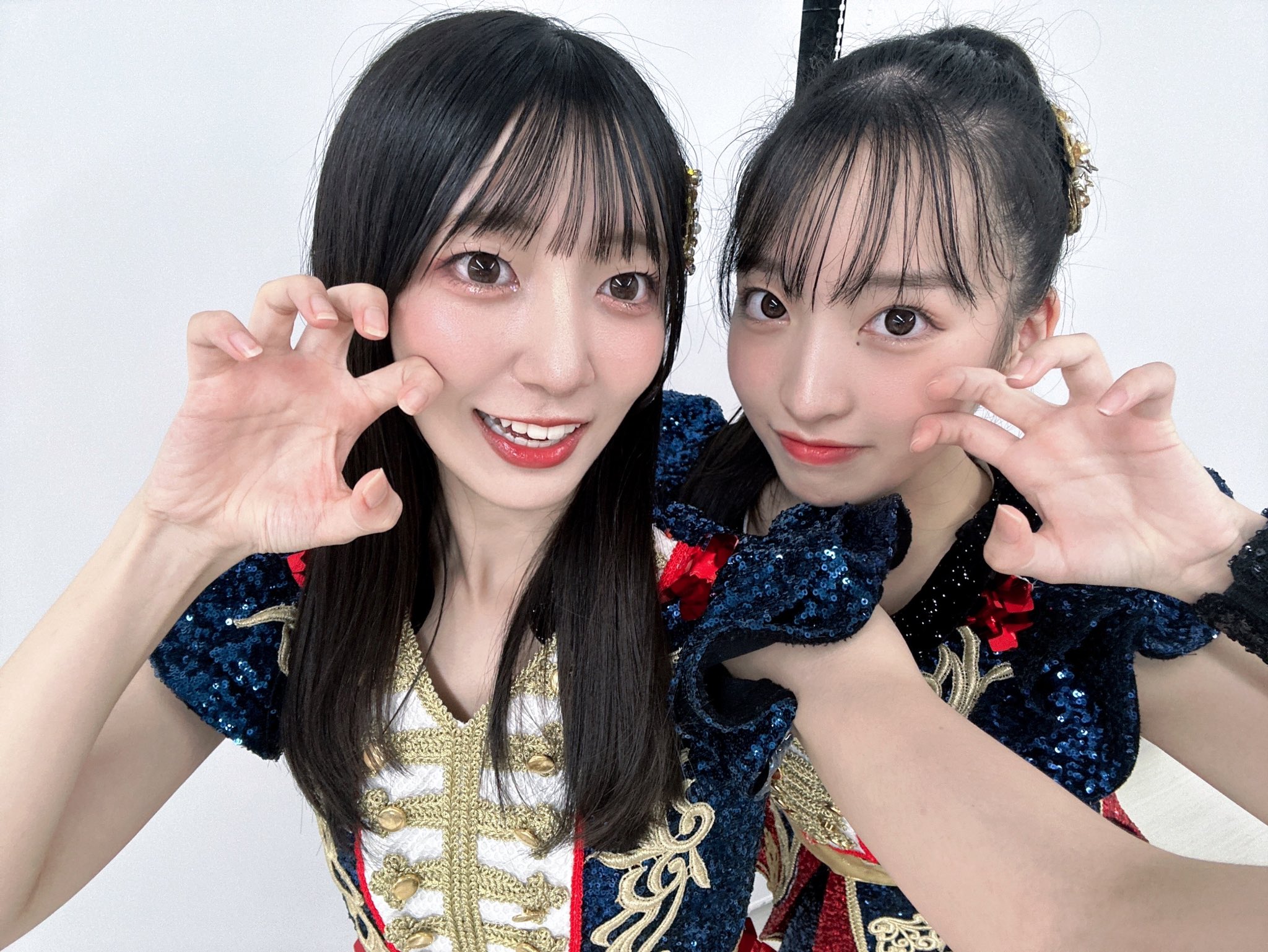 工藤華純と山口結愛の写真