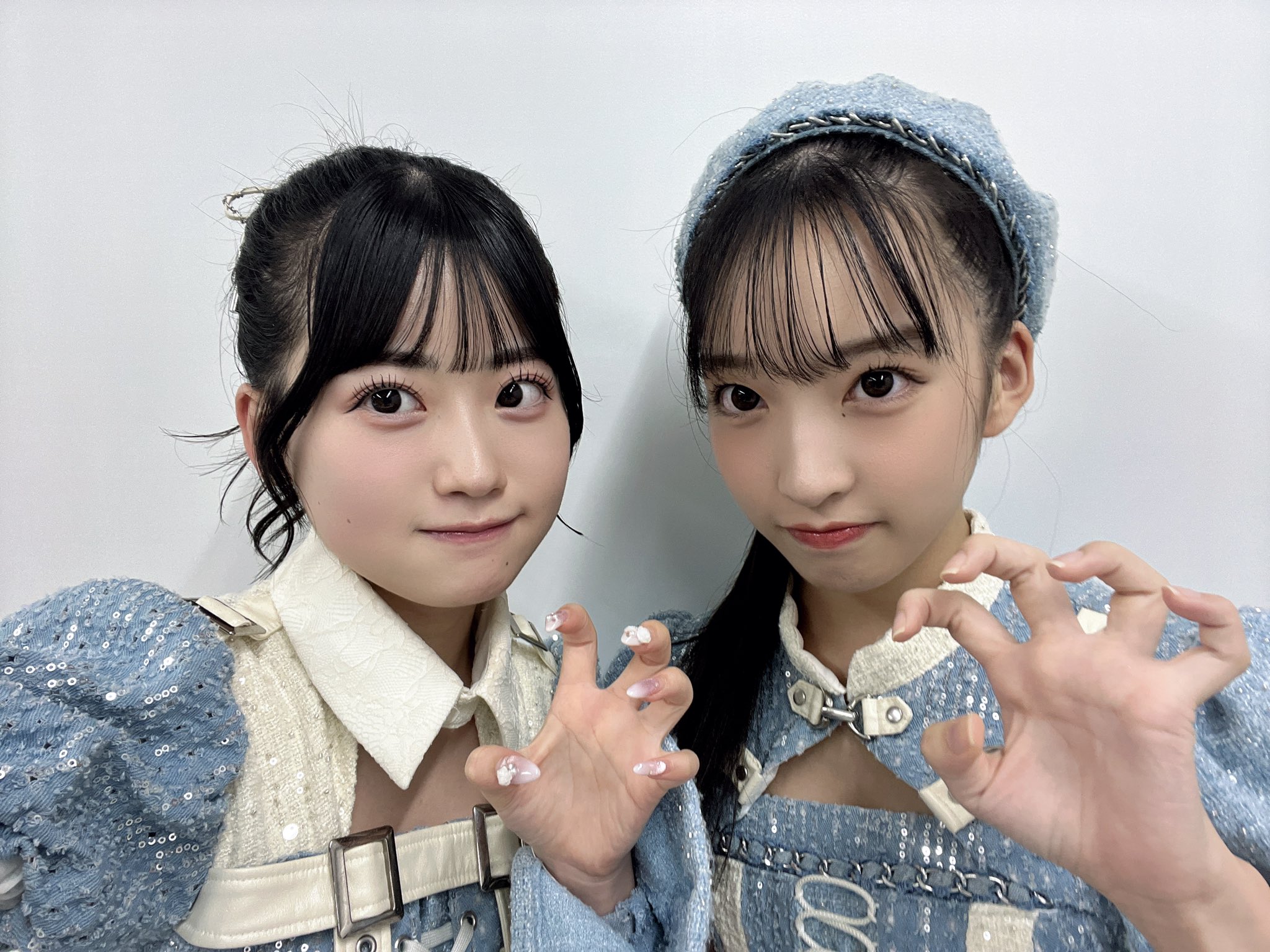 布袋百椛と山口結愛の写真